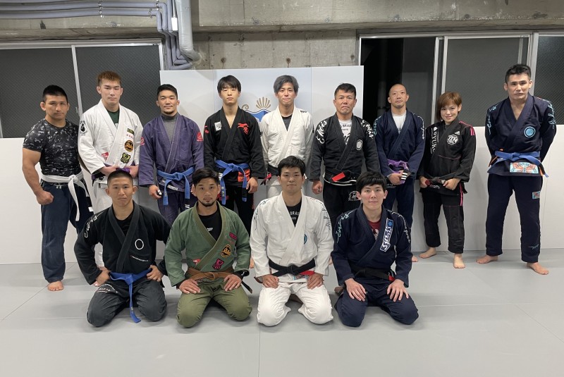 石渡男塾 vs CAVE BJJ 集合写真