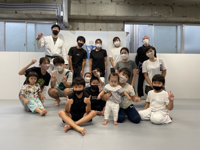親子柔術体験　集合写真