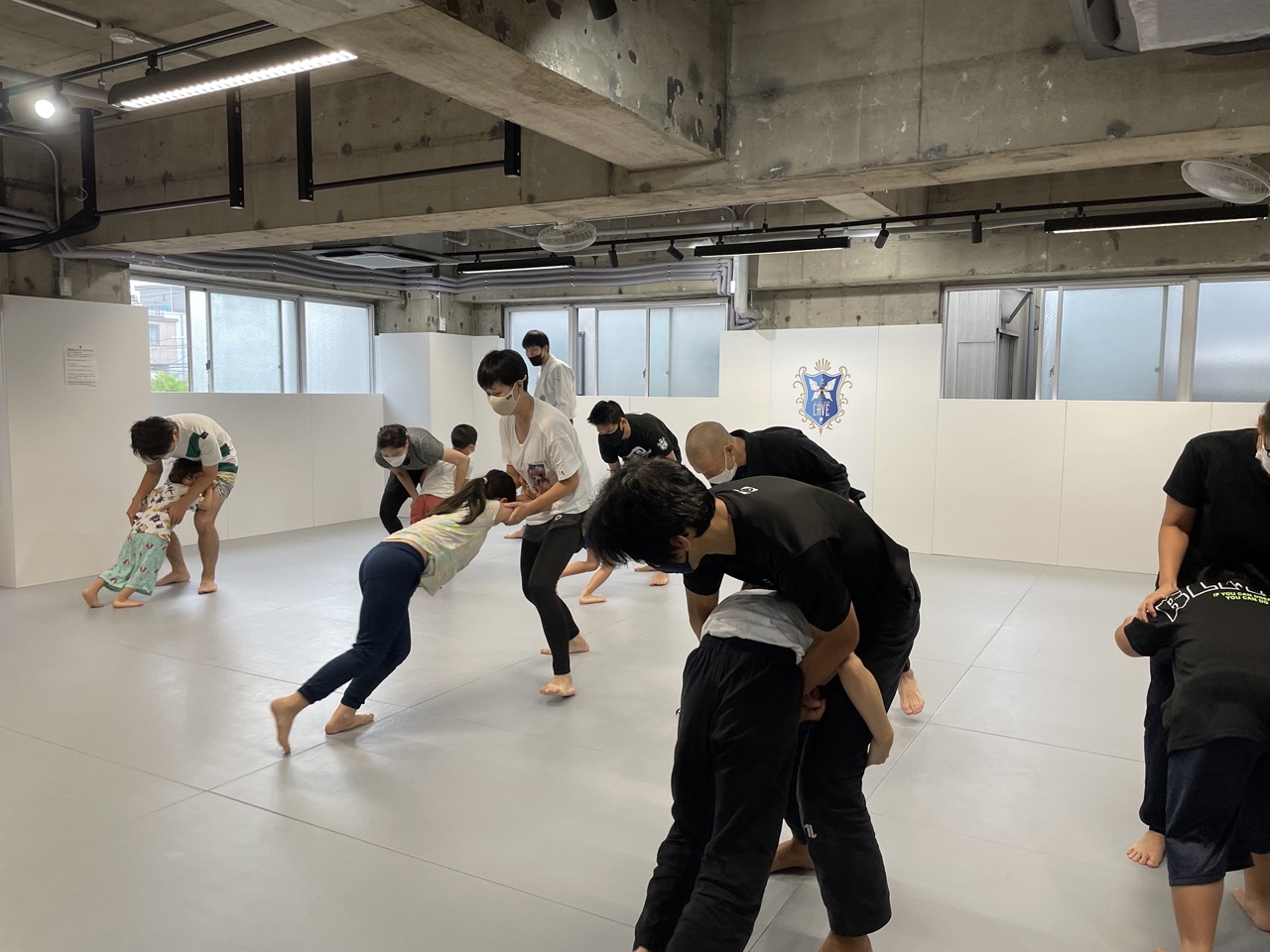 親子柔術体験会　体験風景