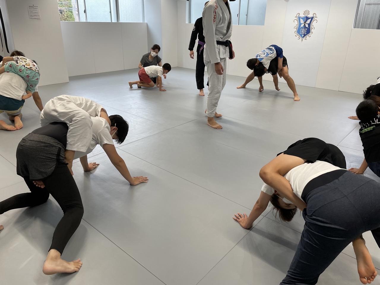 親子柔術体験会　体験風景